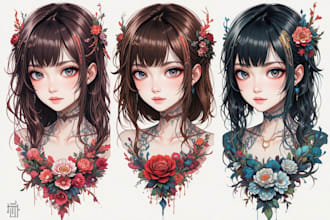 make anime tattoo design