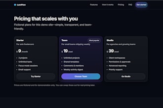 create a modern startup landing page in 24 hours
