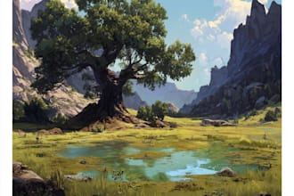 design a environment concept art landscape design