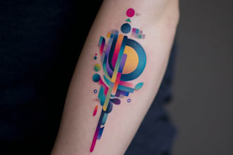 design a modern and minimalist tattoo design