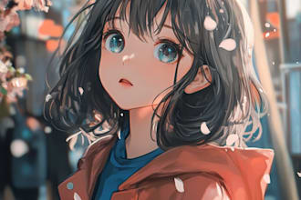 anime character, fanart, and original character