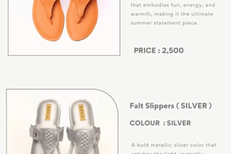 design a premium footwear catalog with product descriptions