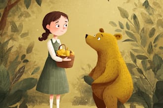 illustrate children book illustration, children picture book