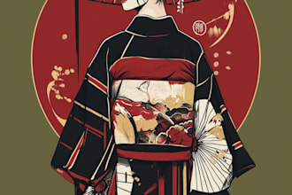 design japanese t shirt illustration