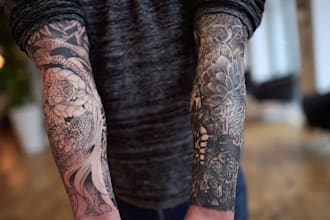 do sleeve tattoo design tattoo cover up custom tatoo design