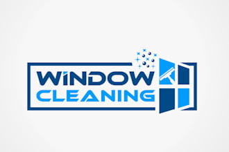 professional cleaning logo design housekeeping and janitorial