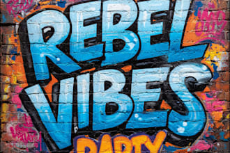 design cool graffiti art for your logo or name