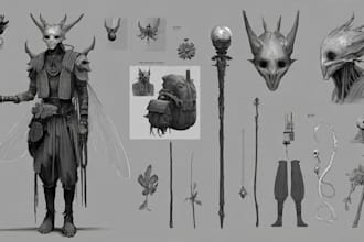 design a concept art character or object
