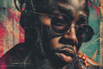 design a high end album cover with clear creative direction