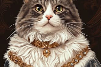 design custom pet portrait