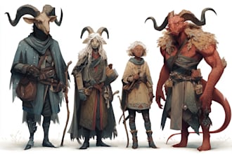 fantasy dnd party and dnd design