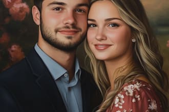 make couple portrait illustrations