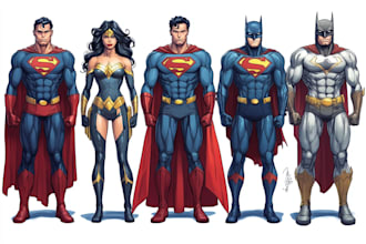 superhero character for comics