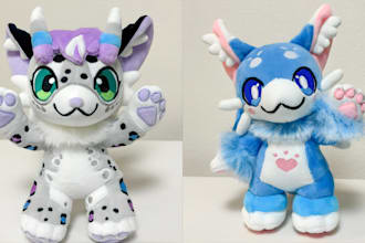 create handmade soft custom plush toy stuffed animals crochet kawaii plushie