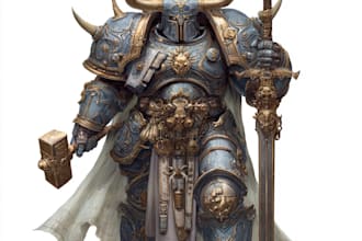 draw warhammer themed illustration