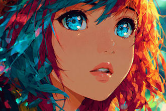 draw anime or manga art illustration