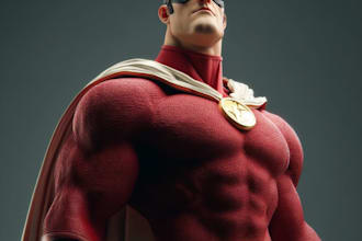 do a custom superhero character in my hero style