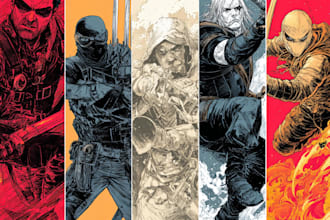 draw comic book and cover