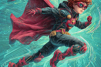 draw you a superhero character
