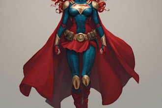 draw you like a custom superhero