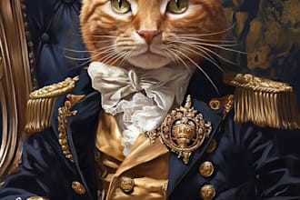 make a custom memorial pet portrait from photo