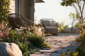 create photorealistic outdoor renders, landscape design