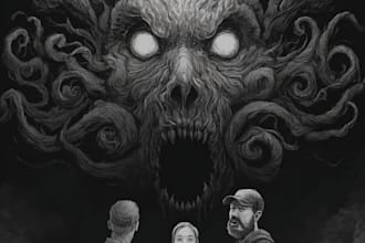 draw a horror illustration