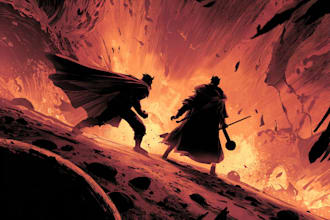 comic book illustration cartoon comic