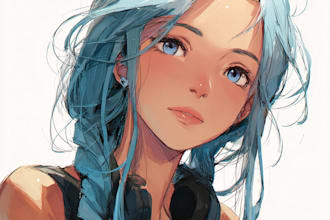 draw custom anime art of your oc, character, and fanart