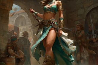 amazing dnd character art  for you