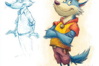 draw furry character and cartoon