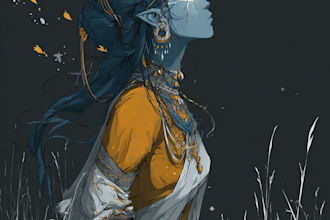 draw a fantasy illustration for you