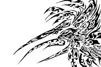 create a professional tribal tattoo design