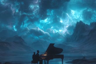 create a dreamy surreal or fantasy music cover