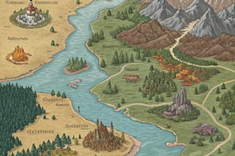 make a fantasy map for fantasy