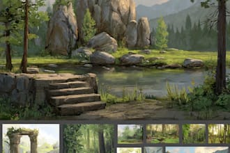 design a environment concept art landscape design