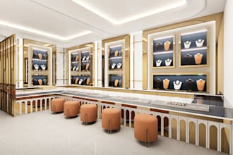 renovate interior jewelry store,2d floor plan,commercial shop layout,lobby space