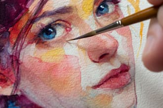 paint a watercolor portrait