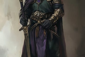 draw a fantasy character ilustration