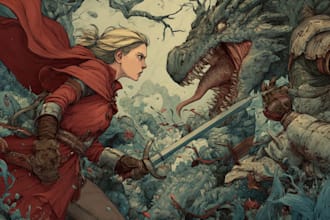 digitally color your comic book, cover or illustration