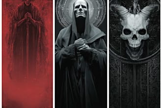 create anything dark art, horror, for merch and cover art