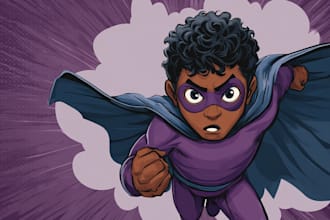 draw superhero cartoons for comics and covers