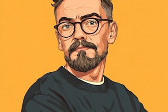draw cartoon vector portrait or illustration
