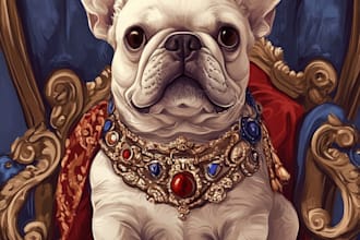 design custom pet portrait