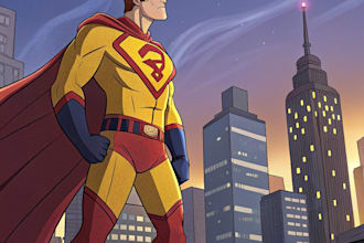 draw photo to cartoon character superhero comic book