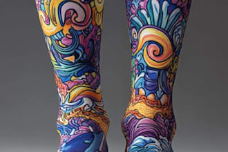 unique socks design and custom socks design