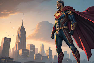 superhero character for comics