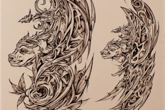 draw for you a custom tribal tattoo design