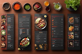 do food menu design, restaurant menu design, food flyer