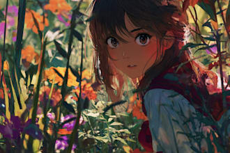draw anime characters, furry and original characters
